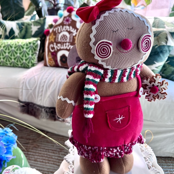 NWT! Christmas Gingerbread Man & Mrs Dolls *Tall, Weighted - Picture 4 of 7